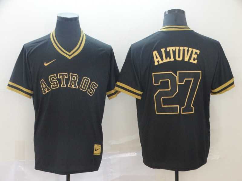 Astros 27 Jose Altuve Black Gold Nike Cooperstown Collection Legend V Neck Jersey (1),We sell and wholesale Astros 27 Jose Altuve Black Gold Nike Cooperstown Collection Legend V Neck Jersey (1) on line form chian!
